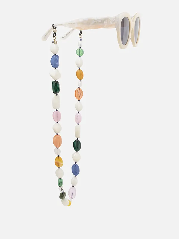 Chaîne de lunettes en perles de couleur